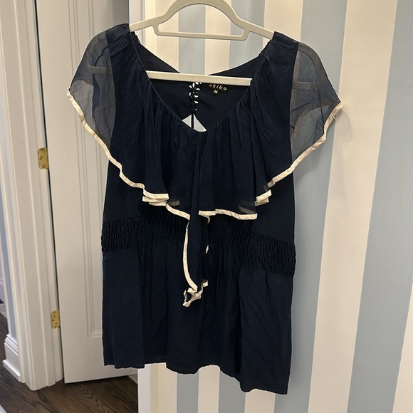 Akiko Revolve silk blouse size M - Picture 4 of 6